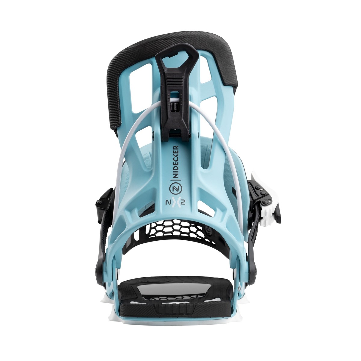 Nidecker Flow NX2 Hybrid Men's Rear Entry Snowboard Bindings, Cyan