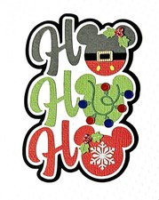 Mickey Ho Ho Ho Title. Scrapbook, Card Making Paper Piecing