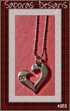 18KRP Heart Design Necklace For Girls/Teens