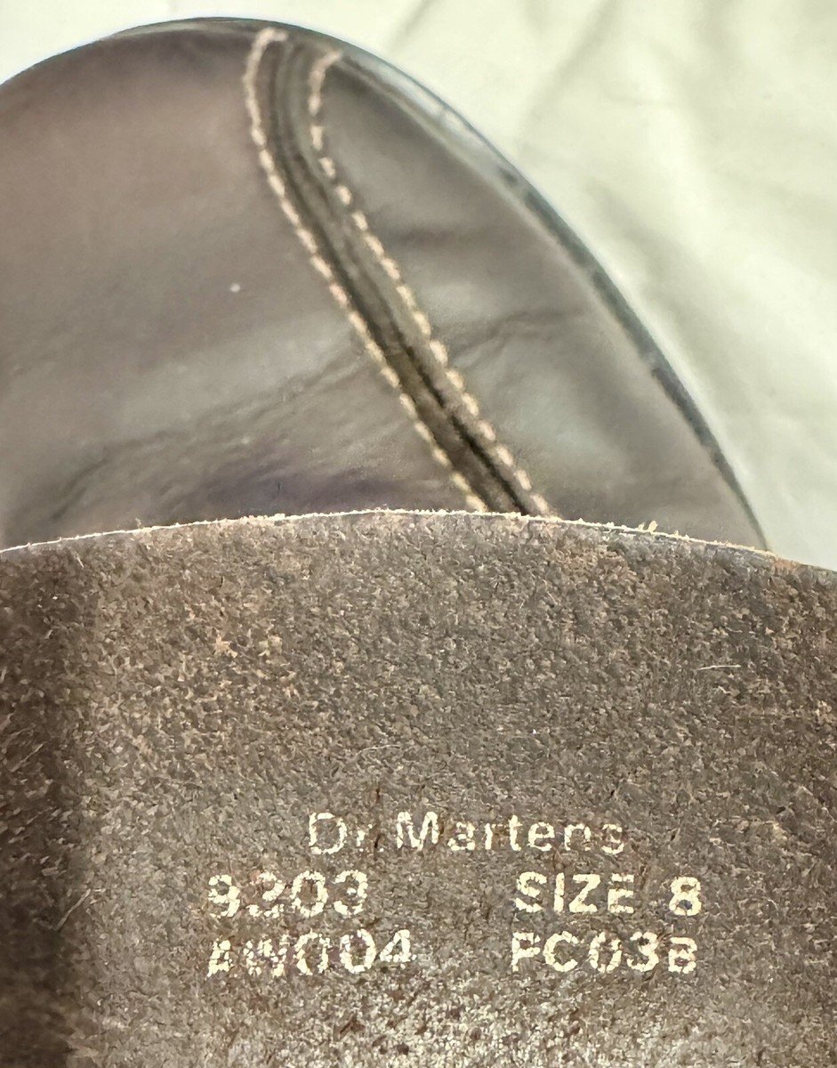 Doc Marten Boots 9303 Men's Size 8 Brown Leather | eBay