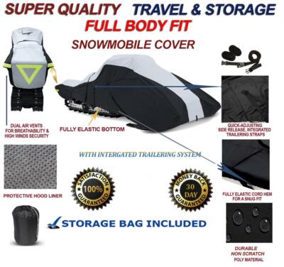 Find Trailerable Snowmobile Sled Cover Arctic Cat Cougar MC 1995 1996 1997 1998 In 32137, United - Foto 4