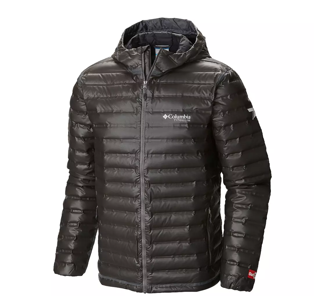 270 NEW NWT Columbia Titanium OutDry Ex Gold Down Hooded Jacket