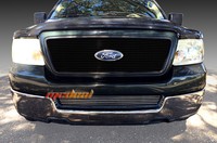 Fits 04-05 Ford F-150 1pc Horizontal Billet Polished Grille Grill on sale Fits 04-05 Ford F-150 1pc Horizontal Billet Polished Grille Grill on sale