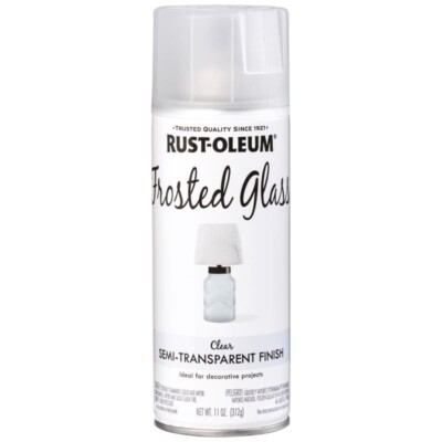 Rust-Oleum Specialty Gloss FROSTED GLASS Spray Paint 11 oz Privacy Décor Etched