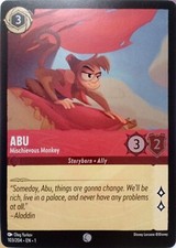 103/204 ABU MISCHIEVOUS MONKEY THE FIRST CHAPTER FOIL COMMON DISNEY LORCANA CARD