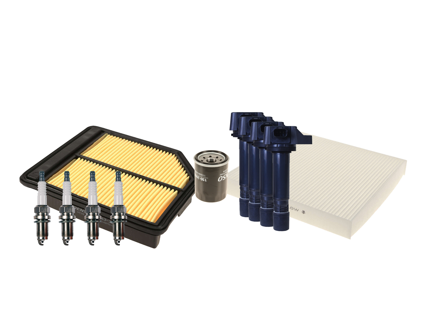 Denso Ignition Tune Up 4 U-Groove Spark Plug Kit For Honda Civic 1.8 L4