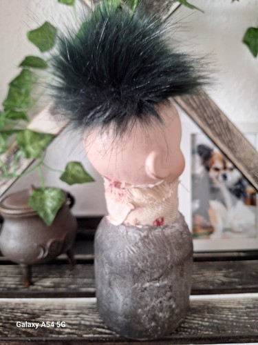Haunted Porcelain Dolls Head Night Light. Gothic decor. Hauntedsoulsartdolls - Picture 5 of 22