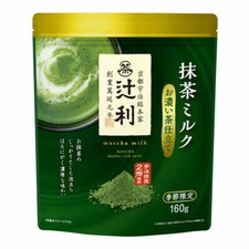 Tsujiri, Matcha Milk Drink Powder, Bitter  Strong Version, 160g