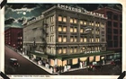 EMPRESS THEATRE 1910 portland or original antique postcard oregon night downtown