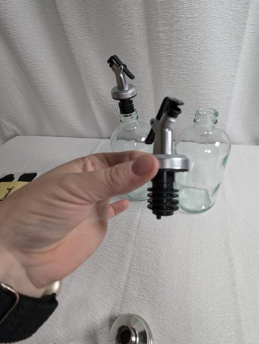 Paquete de 2 - Dispensador de enjuague bucal de vidrio de 16 oz con boquilla para verter - Imagen 7 de 15
