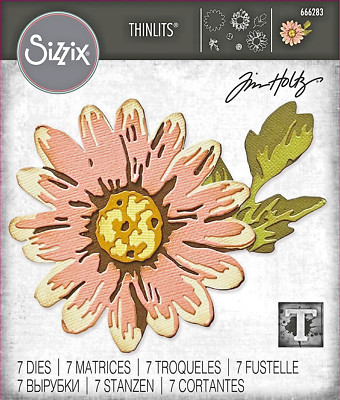 Blossom Flower Sizzix Thinlits Thin Metal Die Set by Tim Holtz 666283 NEW!