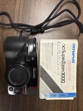 Olympus SuperZoom 3000 35mm Film Camera 38-110mm Multi AF W/ Manual