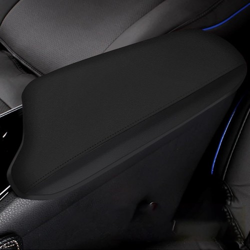 Central Storage Box Armrest Cover For Toyota C-HR 2018-2022 Faux Leather Black - Picture 1 of 7