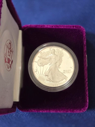 1986 S Silver Dollar American Eagle Liberty One Ounce Choice Proof Bullion Coin