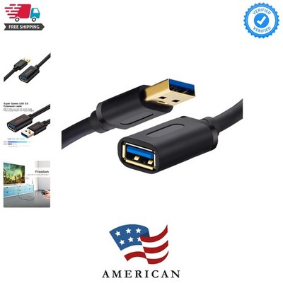 USB 3.0 Extension Cable 3Ft, USB 3.0 High Speed Extender Cord Type A Male to ...