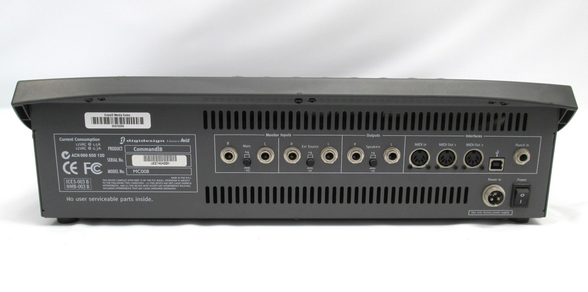 美品　Command8 DAWコントローラー 8チャンネル Digidesign Command|8 | Sweetwater