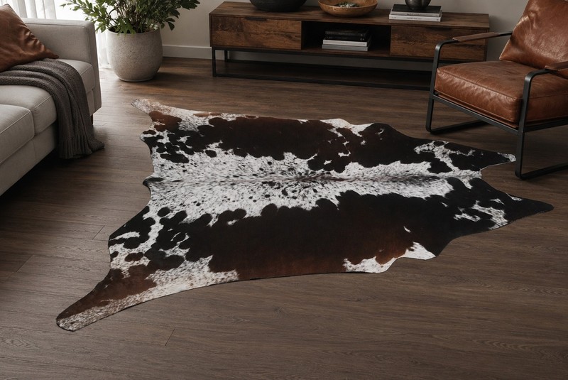 100% New Cowhide Rugs Area Cow Skin Leather (60" x 57") Cow hide SA-2835