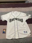 Vtg 1994 Mlb Team Issued Milwaukee Brewers Home Jersey w/125th Ann Patch New