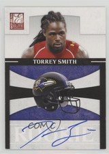 2011 Donruss Elite Rookies NFL Team Logo Signatures Torrey Smith #10 Auto uk2