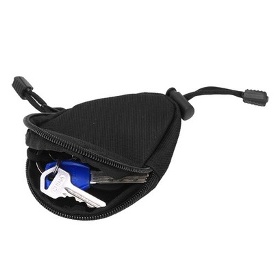 Oxford Cloth Black Tactics Key Bag Change Coin Purse Outdoor Utility Too SET