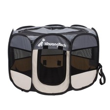 Foldable Pet Dog Playpen, Pop Up Portable Cat Playpen, Indoor/Outdoor for Kit...