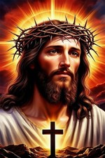 Jesus Christ Prayer Diamond Art Kits for Adults,Cross 5D Diamond Painting Kit...