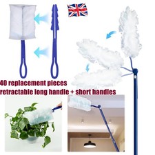 40PCS Fluffy Duster Refills Flash Dust Magnet Disposable Duster Heads Microfiber