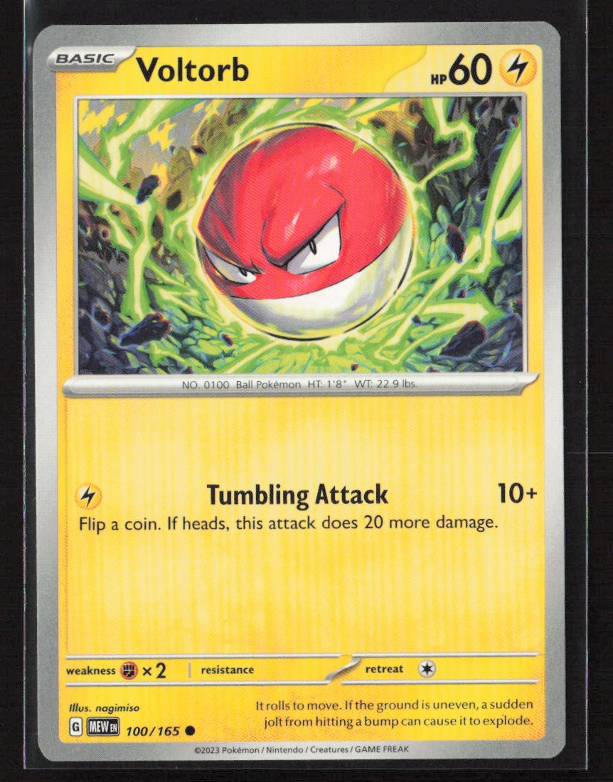 Voltorb #100/165 SV: Scarlet & Violet 151 Common Pokemon TCG NM/M