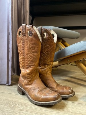 Sendra x Loesdau ProWest Western Leather Boots Handmade Size 40 Rare
