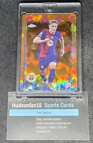 Gavi 2024-25 Topps Chrome Sapphire UCC #6 Orange 4/25 FC Barcelona