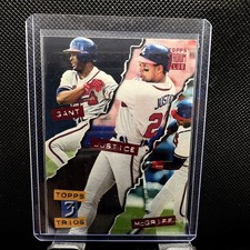 1994 Topps Stadium Club - Topps Trios Fred McGriff, David Justice, Ron Gant #111