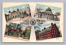 Antique Connecticut Postcard NEW HAVEN Yale University Buildings 1907