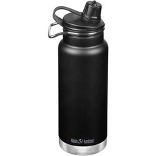 Klean Kanteen TKWide 946ml Insulated Bottle Camping Mug Flask Chug Cap Black