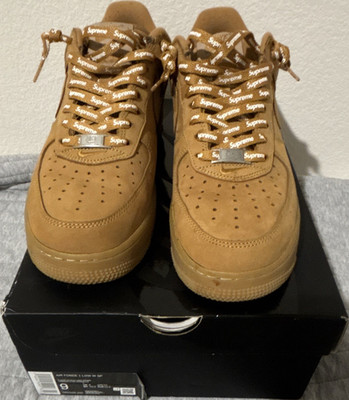 Nike Air Force 1 Low SP x Supreme Wheat Flax-Gum Light Brown DN1555-200