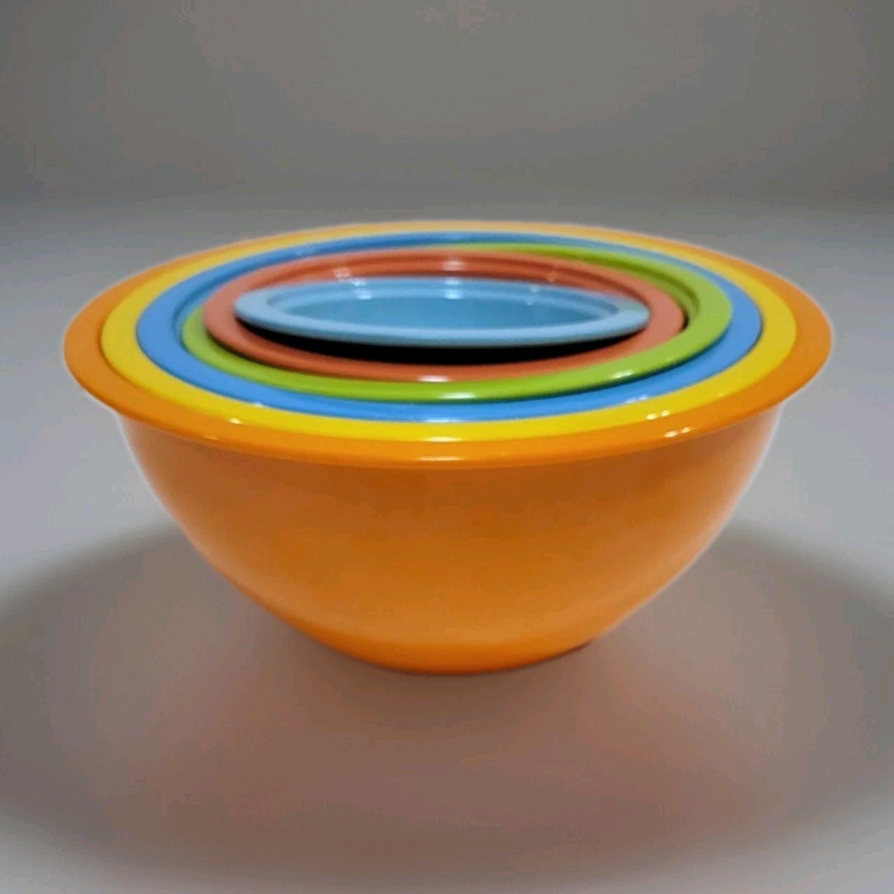 Zak Designs Melamine Multicolored Nesting Mixing Bowls 6 Piece Set
