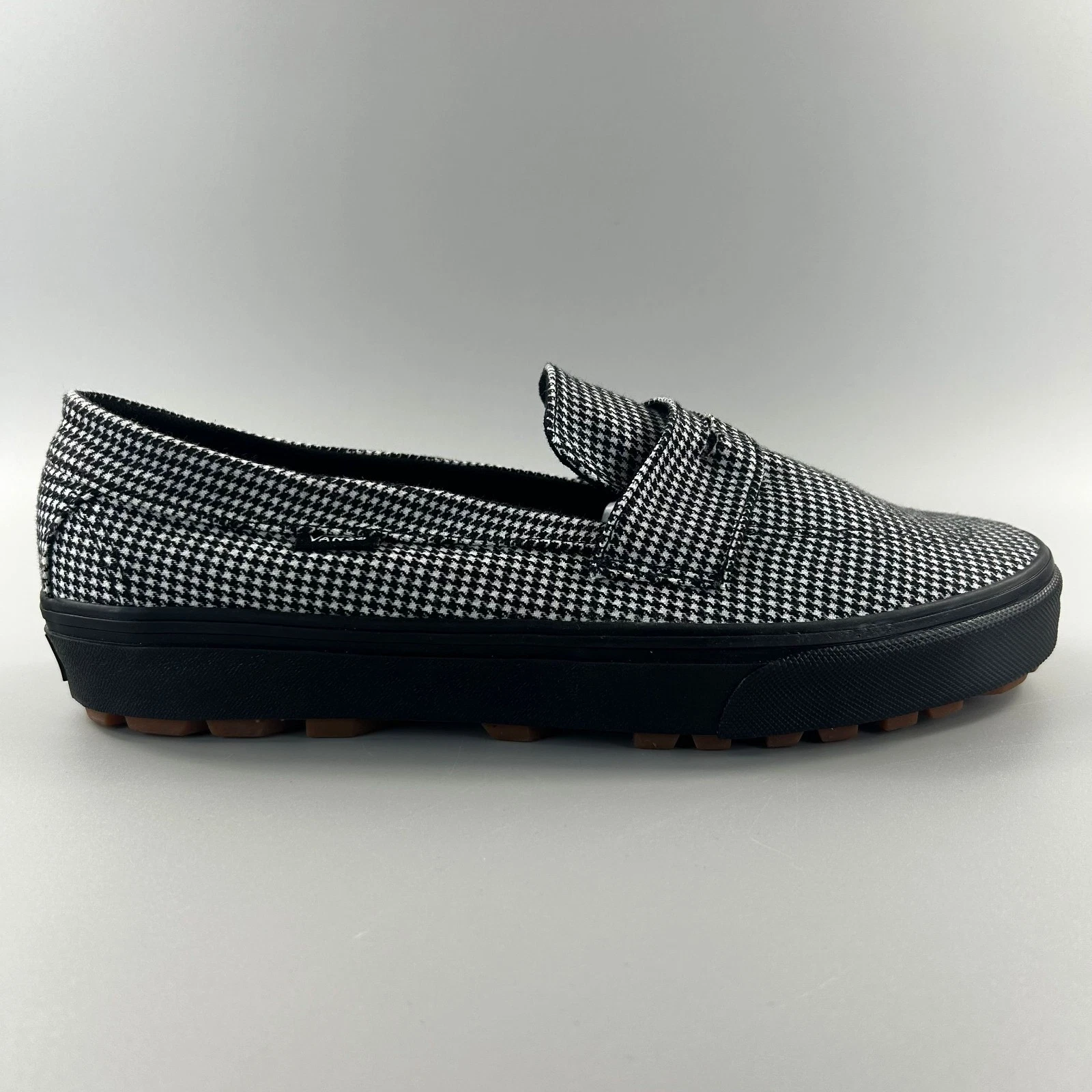Mocassini slip on Vans Skate Style 53 uomo taglia 10 5 nero bianco pied de poule NUOVI