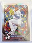 2025 Bowman Chrome Roki Sasaki Stained Glass Etched in Glass SSP Dodgers (RC)
