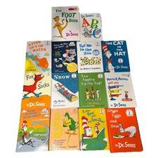 Lot 14 Dr Seuss THE CAT IN THE HAT Hardcover Books Learning Beginner Library