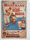 Wiedemann Beer Cincinnati Reds Sign - Vintage Bohemian Brew