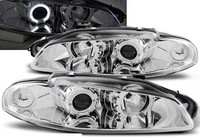 Scheinwerfer Paar Mitsubishi Eclipse 97-98 Angel Eyes Chrom