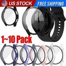 Samsung Galaxy Watch 4 5 6 7 40/44 Tempered Glass Protector Screen Case Cover