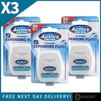 3 x BEAUTY FORMULA ADVANCED ACTIVE ORAL CARE EXPANDING MINT DENTAL FLOSS TAPE