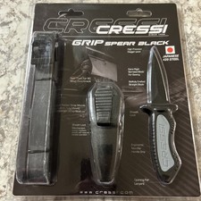 CRESSI Versatile Diving Knife for Scuba, Snorkeling, Spearfishing The Grip
