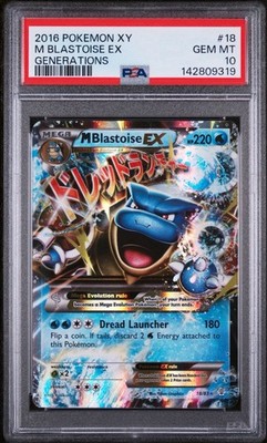 2016 Pokemon XY M Blastoise EX Generations 18/83 PSA 10 Gem Mint