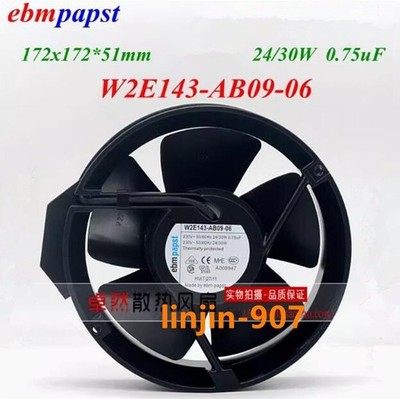 1PC W2E143-AA09-06 230V high temperature resistant cooling fan *gb