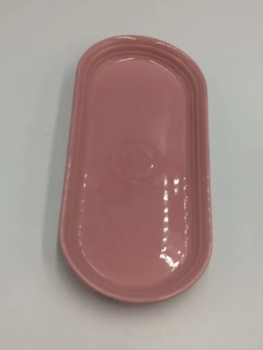New Fiestaware Medium Pink Bread Platter Utility Serving Tray Oval Plate 12"