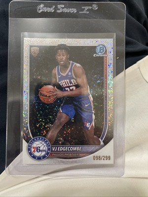 Topps Bowman Chrome Speckle VJ Edgecombe 76ers BCV-3 /299