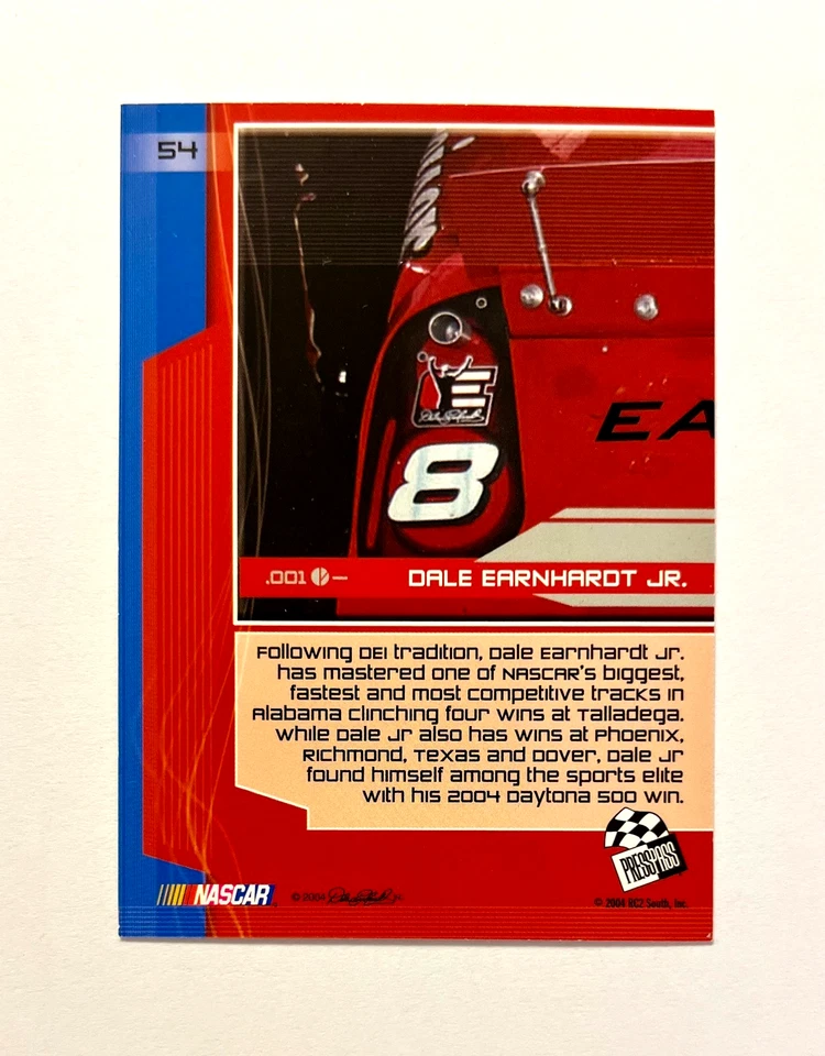 Dale Earnhardt Jr. NASCAR 2004 Press Pass Stealth #54 Autographed Signed - Image 3 of 3