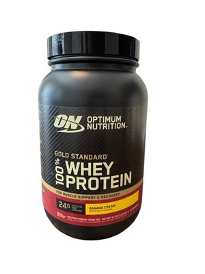 Optimum Nutrition Gold Standard 100% Whey Protein, 32 Oz Banana Cream Exp 2027