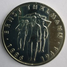Ernst Th&auml;lmann, 10 Mark Gedenkm&uuml;nze DDR 1986,